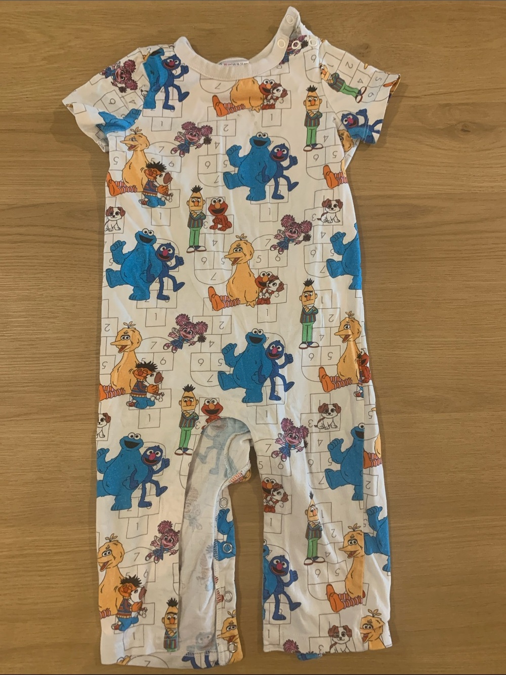 Hanna Andersson Sesame Street romper *100% Cotton* with snaps